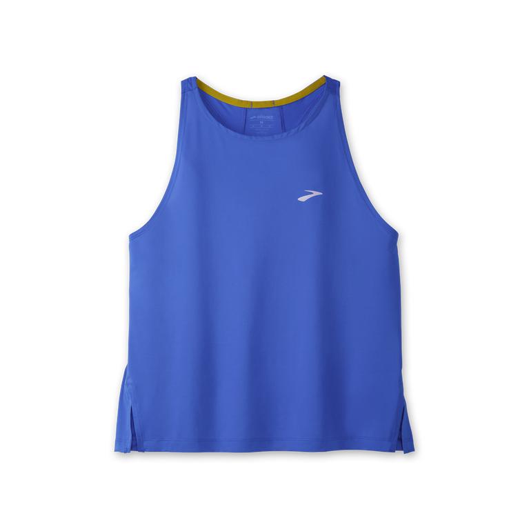 Brooks Sprint Free Breathable Women's Running Tank Top - Bluetiful (89071-QYXJ)